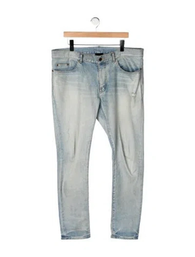 Pre-owned Saint Laurent 2021 Slim Fit Jeans In Green