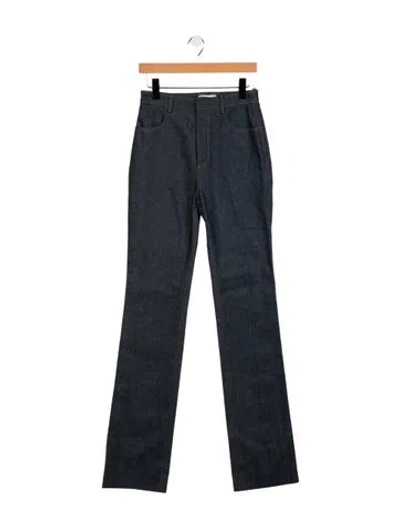 Pre-owned Saint Laurent 2021 Straight Leg Jeans In Blue