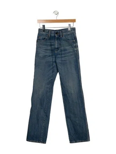 Pre-owned Saint Laurent 2021 Straight Leg Jeans In Blue