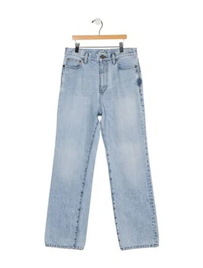 Pre-owned Saint Laurent 2021 Straight Leg Jeans In Blue