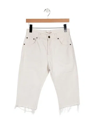 Pre-owned Saint Laurent 2021 Straight Leg Jeans In Neutral