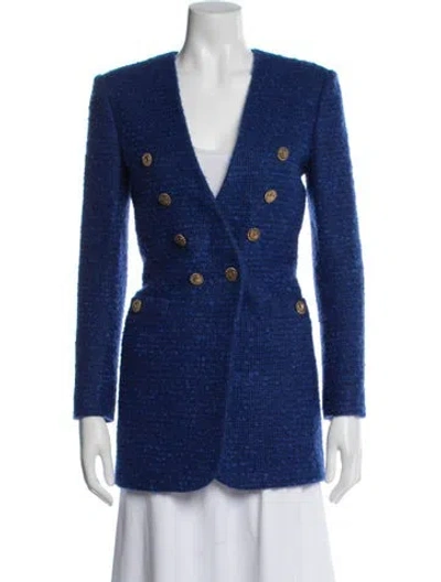 Pre-owned Saint Laurent 2021 Wool Blazer In Blue