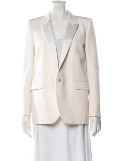 Pre-owned Saint Laurent 2021 Wool Blazer In White