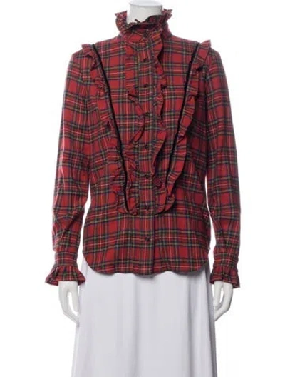 Pre-owned Saint Laurent 2021 Wool Top In Red