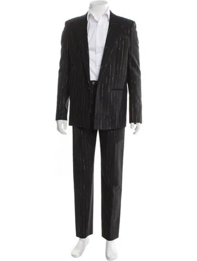 Pre-owned Saint Laurent 2021 Wool Two-piece Suit In Black