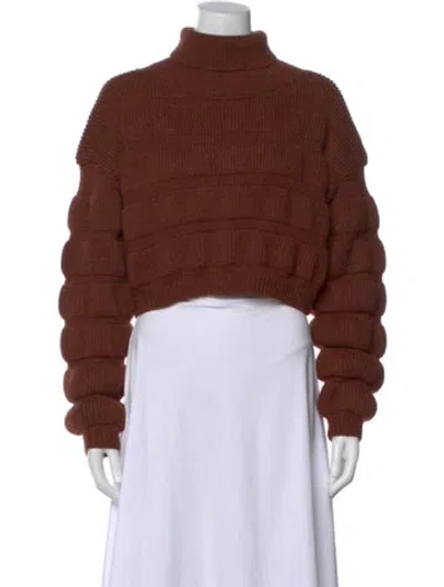 Pre-owned Saint Laurent 2022 Alpaca Sweater In Brown