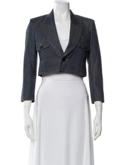 Pre-owned Saint Laurent 2022 Blazer In Blue