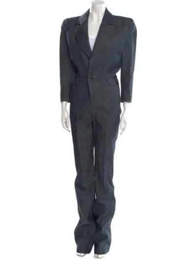 Pre-owned Saint Laurent 2022 Jumpsuit W/ Tags In Blue