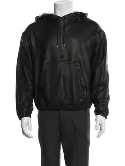 Pre-owned Saint Laurent 2022 Lambskin Moto Jacket In Black