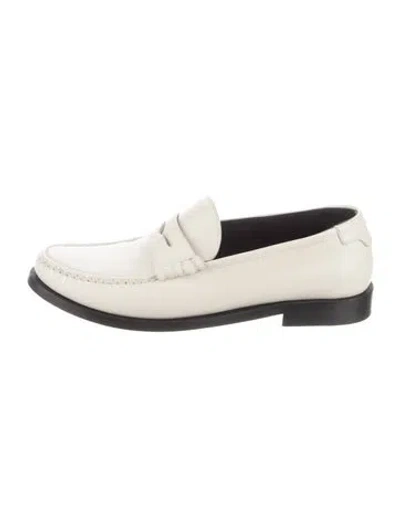 Pre-owned Saint Laurent 2022 Leather Loafers In Neutral