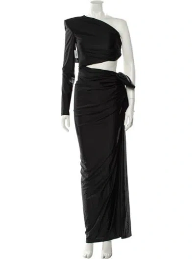 Pre-owned Saint Laurent 2022 Long Dress In Black