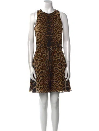 Pre-owned Saint Laurent 2022 Mini Dress In Neutral