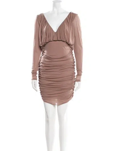 Pre-owned Saint Laurent 2022 Mini Dress In Purple