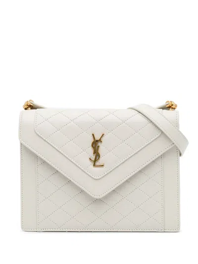 Pre-owned Saint Laurent 2022 Mini Quilted Lambskin Monogram Gaby Crossbody Bag