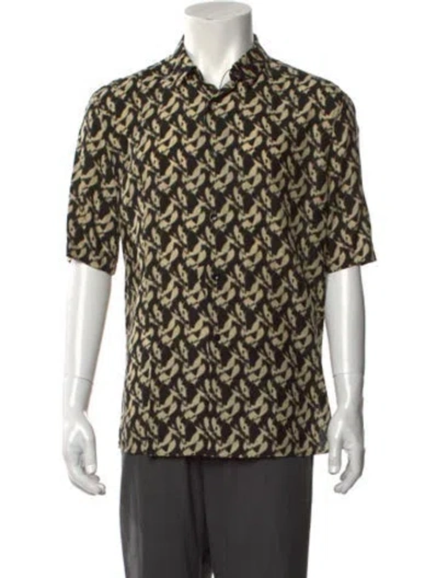Pre-owned Saint Laurent 2022 Printed Shirt W/ Tags In Black