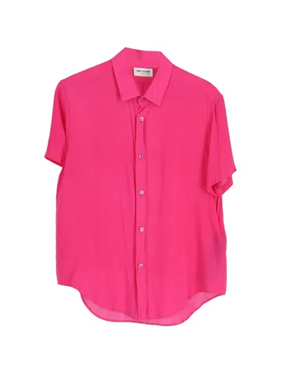 Pre-owned Saint Laurent 2022 Short-sleeve Shirt In Pink