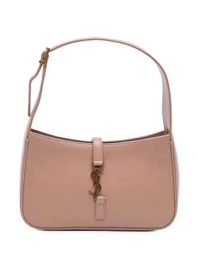 Pre-owned Saint Laurent 2022 Smooth Calfskin Le 5 A 7 Shoulder Bag In Brown