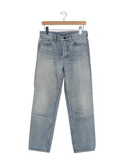 Pre-owned Saint Laurent 2022 Straight Leg Jeans In Blue