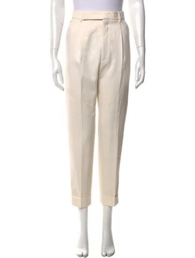 Pre-owned Saint Laurent 2022 Straight Leg Pants In Neutrals