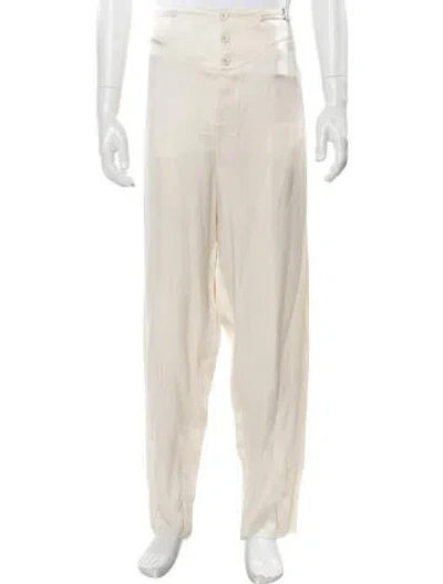 Pre-owned Saint Laurent 2022 Straight Leg Pants W/ Tags In White