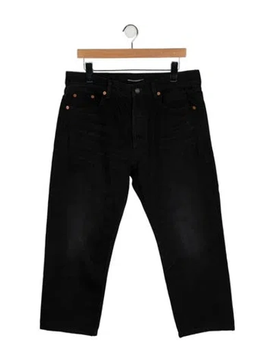 Pre-owned Saint Laurent 2022 Straight-leg Jeans In Black