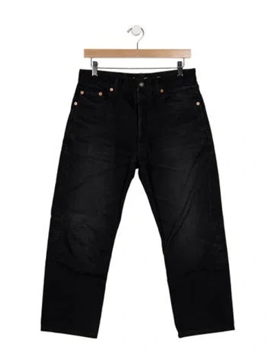 Pre-owned Saint Laurent 2022 Straight-leg Jeans In Black
