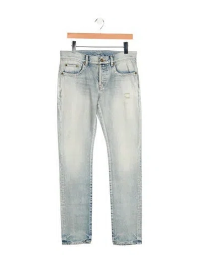 Pre-owned Saint Laurent 2022 Straight-leg Jeans In Blue