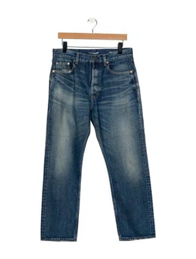 Pre-owned Saint Laurent 2022 Straight-leg Jeans In Blue