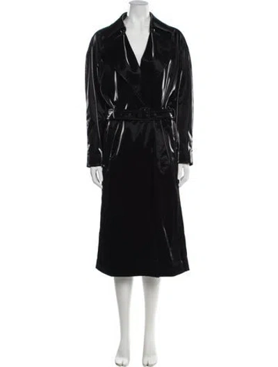 Pre-owned Saint Laurent 2022 Trench Coat In Black
