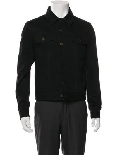 Pre-owned Saint Laurent 2022 Trucker Jacket In Black