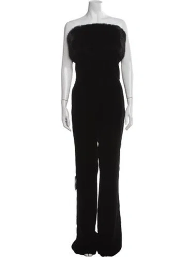 Pre-owned Saint Laurent 2022 Velvet Jumpsuit W/ Tags In Black