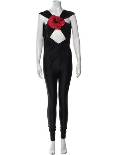 Pre-owned Saint Laurent 2022 V-neck Jumpsuit W/ Tags In Blue
