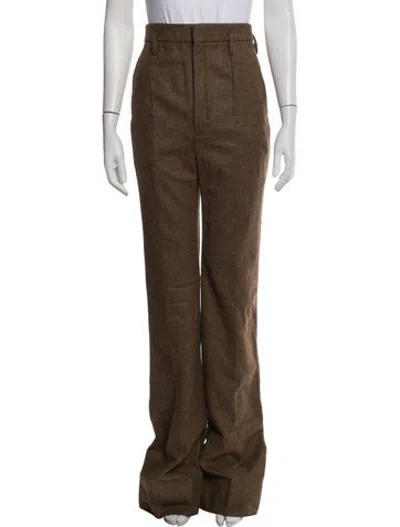 Pre-owned Saint Laurent 2022 Wide Leg Pants In Brown