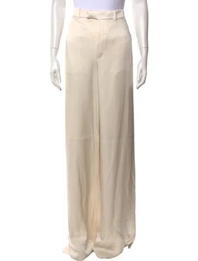 Pre-owned Saint Laurent 2022 Wide Leg Pants In Neutral