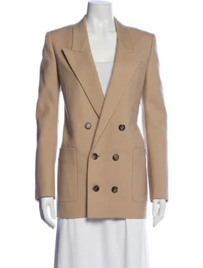 Pre-owned Saint Laurent 2022 Wool Blazer In Neutral