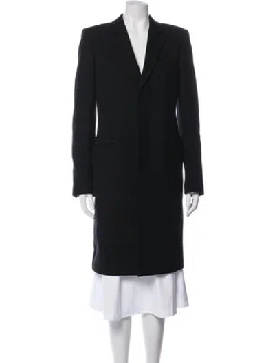Pre-owned Saint Laurent 2022 Wool Coat In Black