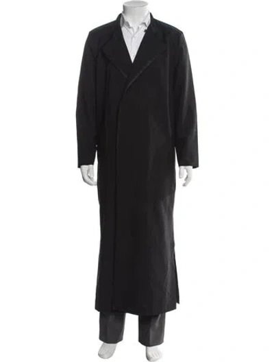 Pre-owned Saint Laurent 2022 Wool Overcoat W/ Tags In Gray