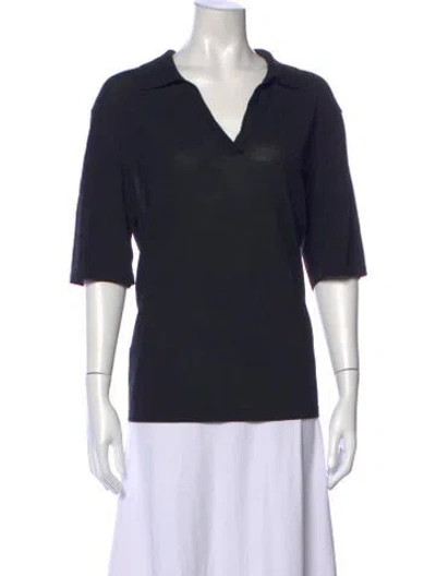 Pre-owned Saint Laurent 2022 Wool Polo In Black