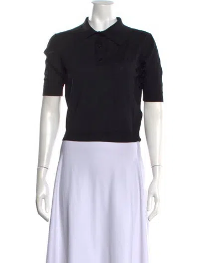Pre-owned Saint Laurent 2022 Wool Polo In Black