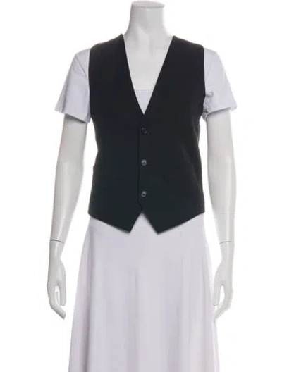 Pre-owned Saint Laurent 2022 Wool Vest In Black
