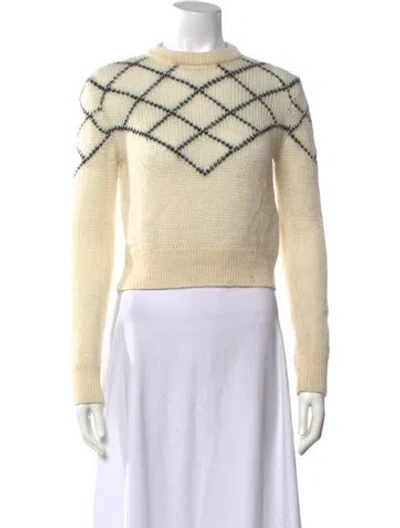 Pre-owned Saint Laurent 2022-2023 Wool Sweater In Neutrals