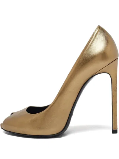 Pre-owned Saint Laurent 2023 120mm Metallic Pumps