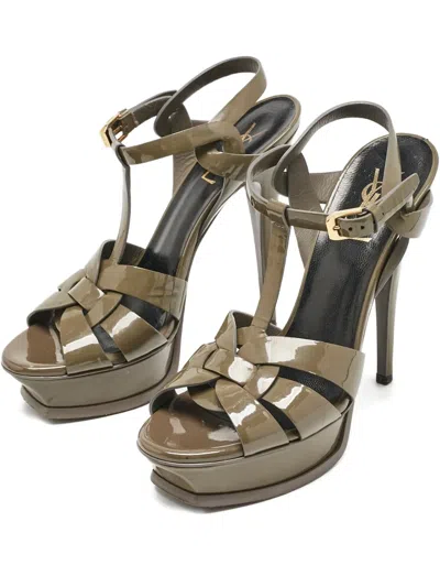 Pre-owned Saint Laurent 2023 140mm Tribute Sandals