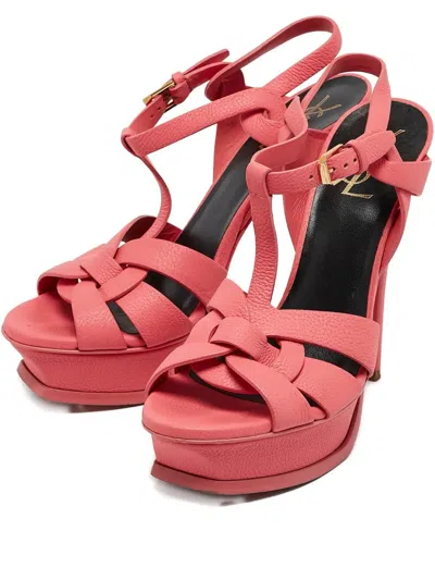 Pre-owned Saint Laurent 2023 140mm Tribute Sandals