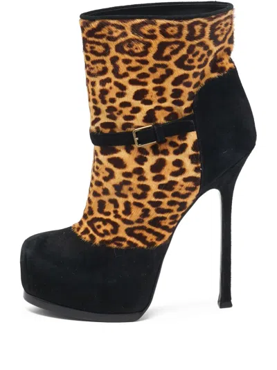 Pre-owned Saint Laurent 2023 150mm Tribute Boots