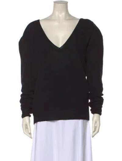 Pre-owned Saint Laurent 2023 Alpaca Sweater In Black