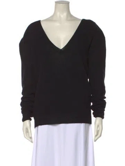 Pre-owned Saint Laurent 2023 Alpaca Sweater In Black