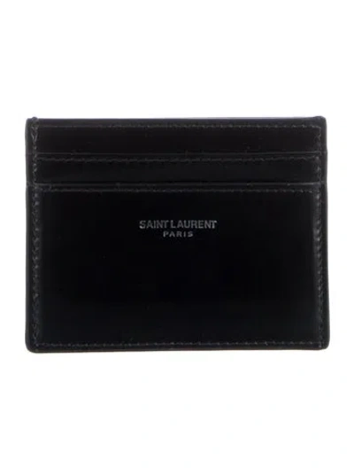 Pre-owned Saint Laurent 2023 Card Case Card Holder In Black
