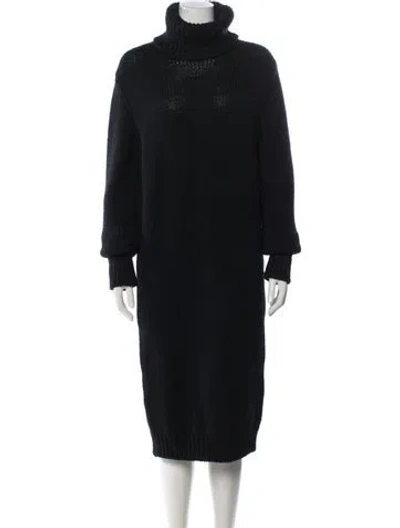 Pre-owned Saint Laurent 2023 Knee-length Dress In Black
