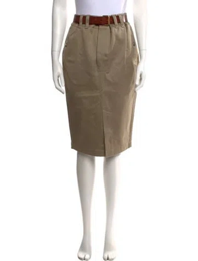 Pre-owned Saint Laurent 2023 Knee-length Skirt In Neutral